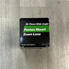 Toyo Optics 35-75mm Wide-Angle Zoom Pentax Mount Camera Lens